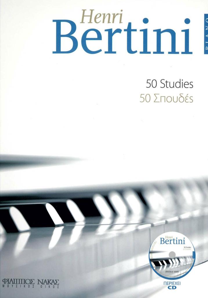 PIANO HENRI BERTINI 50 STUDIES ( PLUS CD)
