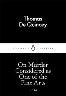 ON MURDER CONSIDERED AS ONE OF THE FINE ARTS