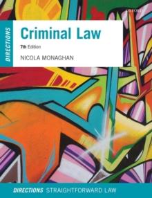 CRIMINAL LAW DIRECTIONS