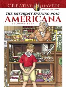 CREATIVE HAVEN THE SATURDAY EVENING POST AMERICANA COLORING BOOK