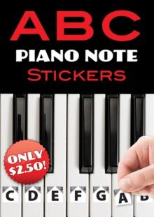 A B C PIANO NOTE STICKERS