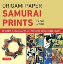 ORIGAMI PAPER - SAMURAI PRINTS - SMALL 6 3/4 - 48 SHEETS