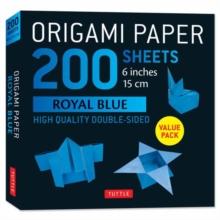ORIGAMI PAPER 200 SHEETS ROYAL BLUE 6''