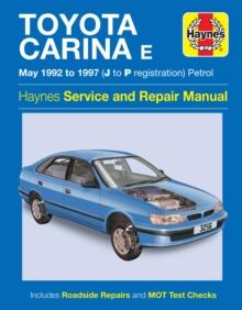 TOYOTA CARINA E PETROL (MAY 92 - 97) HAYNES REPAIR MANUAL