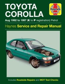 TOYOTA COROLLA PETROL (AUG 92 - 97) HAYNES REPAIR MANUAL