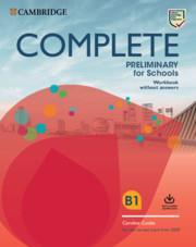 COMPLETE PET FOR SCHOOLS WORKBOOK ( PLUS AUDIO DOWNLOADABLE) REVISED 2020