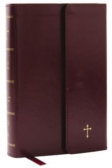 NKJV COMPACT PARAGRAPH-STYLE BIBLE W/ 43,000 CROSS REFERENCES, BURGUNDY LEATHERFLEX W/ MAGNETIC FLAP, RED LETTER, COMFORT PRINT: HOLY BIBLE, NEW KING JAMES VERSION