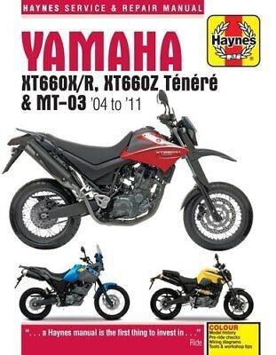 YAMAHA XT660 & MT-03 (04 - 11) HAYNES REPAIR MANUAL