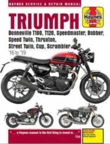 TRIUMPH BONNEVILLE T100, T120, SPEEDMASTER, BOBBER, SPEED TWIN, THRUXTON, STREET TWIN, CUP, SCRAMBLER (16 TO 19)