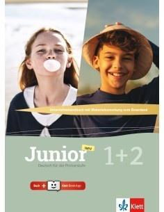 JUNIOR NEU 1 PLUS 2 UNTERRICHTSHANDBUCH ( PLUS ONLINE  PLUS KLETT BOOK APP)