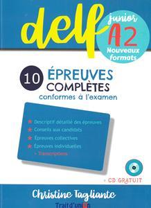 NOUVEAU DELF JUNIOR A2 10 EPREUVES COMPLETES