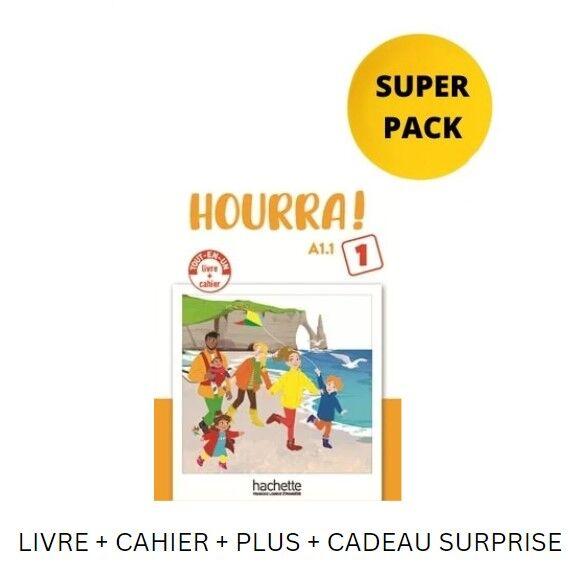 HOURRA! MINI 1 SUPER PACK (LIVRE  PLUS  CAHIER  PLUS  PLUS  PLUS  CADEAU SURPRISE)