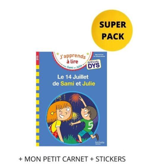 J'APPRENDS A LIRE AVEC SAMI ET JULIE SPECIAL DYS SUPER PACK ( PLUS  MON PETIT CARNET  PLUS  STICKERS)