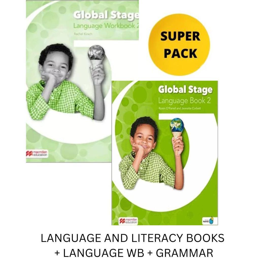 GLOBAL STAGE 2 SUPER PACK (LANGUAGE AND LITERACY BOOKS  PLUS  LANGUAGE WB  PLUS  GRAMMAR)