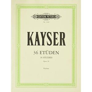KAYSER - 36 ETUDES OP. 20 (36 ΣΠΟΥΔΕΣ ΓΙΑ ΒΙΟΛΙ) ED. PETERS