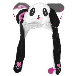 Σκούφος Panda με Αυτιά και Κίνηση 50x35cm Carnavalista