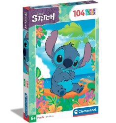 Clementoni παιδικό παζλ super color disney stitch 104 τμχ