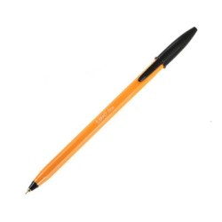 Bic Στυλό Ballpoint 0.8mm με Μαύρο Mελάνι Orange Original Fine