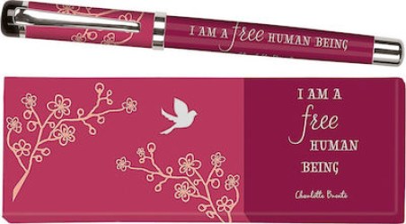 Moses Στυλό Rollerball με Μπλε Mελάνι Libri X Tintenroller Charlotte Bronte