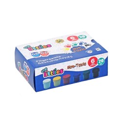 Δακτυλομπογιές The littlies 20ml 6 χρώματα 