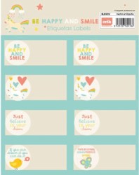 Grupo Erik Ετικέτες Τετραδίων Be Happy