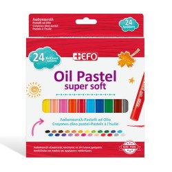 Λαδοπαστέλ +Efo Soft 24 χρώματα Ø10mm