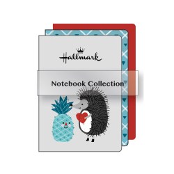 Hallmark Pineapple Σετ 3 Σημειωματάρια 32 Φύλλων A5