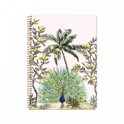 Loginotes Notebook SPIRAL LINE PEACOCK