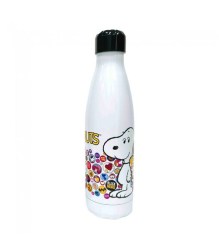 Παγούρι θερμός μεταλλικό 500ml Gim Peanuts (λευκό)