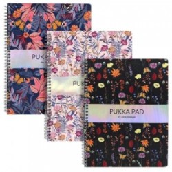 Τετράδιο σπιράλ ριγέ Pukka Pad Bloom 1 θέμα/80 φύλλα A4