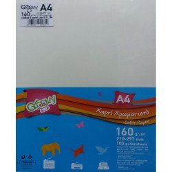 Χαρτί Χρωματιστό Groovy Α4 160γρ. Πακέτο 100φ. 5 Χρώματα Παστέλ